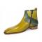 Duca Di Matiste "Pedaso" Olive/Green Genuine Italian Calf Leather Ankle Boots.